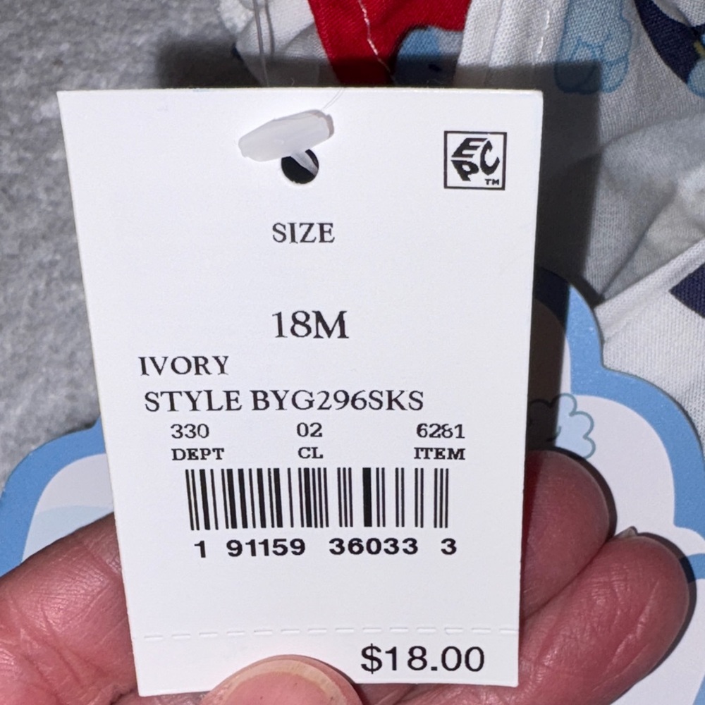 Bluey Americana July 4 Star Print Matching skort and top Set nwt 18m - Picture 11 of 11